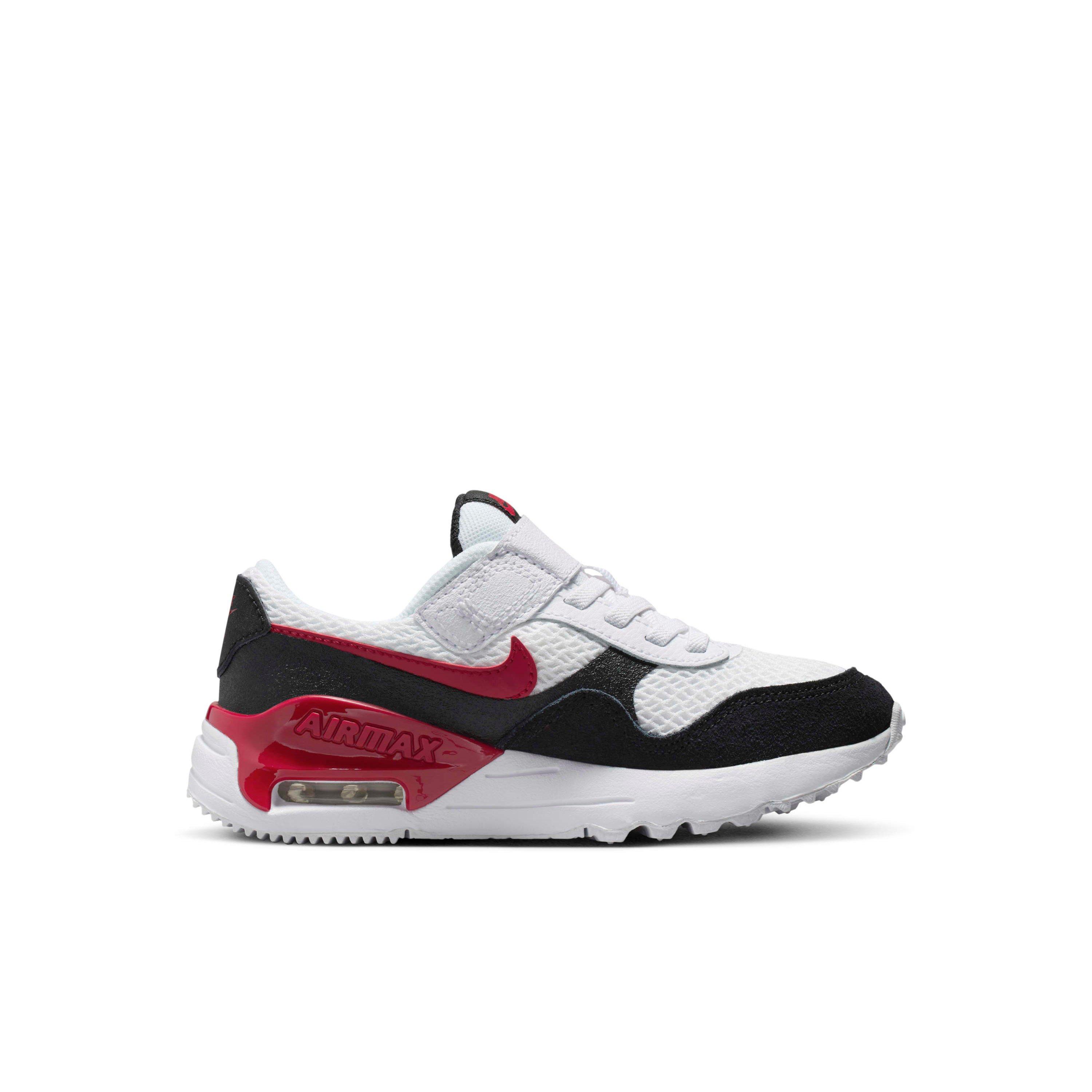 Nike Kids Air Max SYSTM Sneaker White Black Gym Red